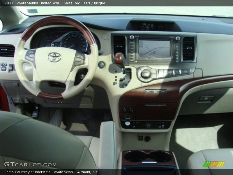 Salsa Red Pearl / Bisque 2011 Toyota Sienna Limited AWD