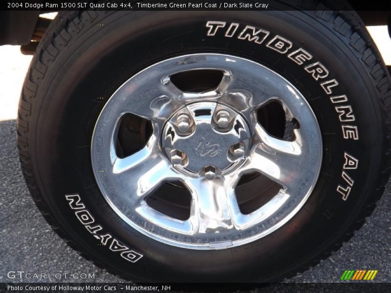 Timberline Green Pearl Coat / Dark Slate Gray 2004 Dodge Ram 1500 SLT Quad Cab 4x4