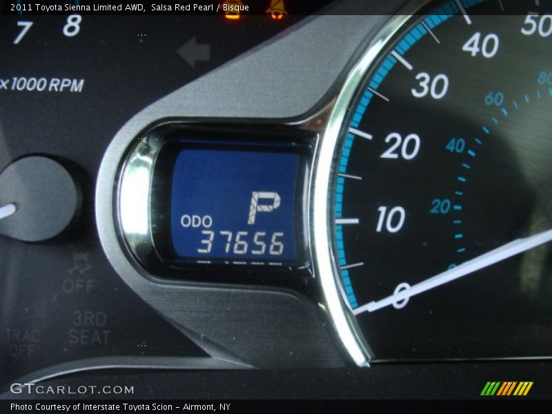 Salsa Red Pearl / Bisque 2011 Toyota Sienna Limited AWD