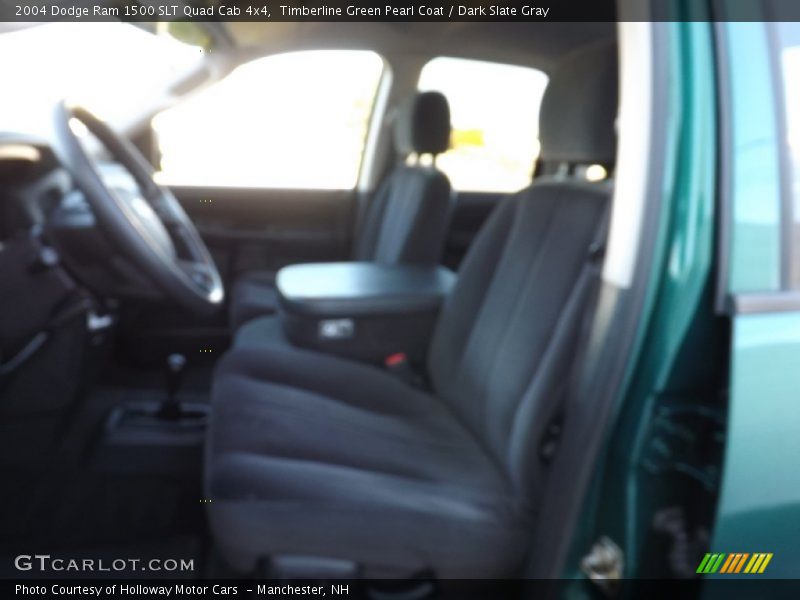 Timberline Green Pearl Coat / Dark Slate Gray 2004 Dodge Ram 1500 SLT Quad Cab 4x4