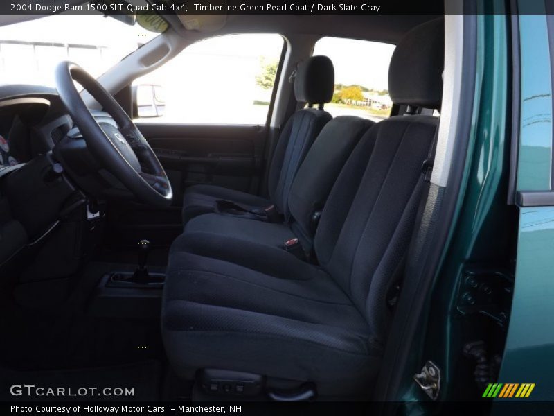 Timberline Green Pearl Coat / Dark Slate Gray 2004 Dodge Ram 1500 SLT Quad Cab 4x4
