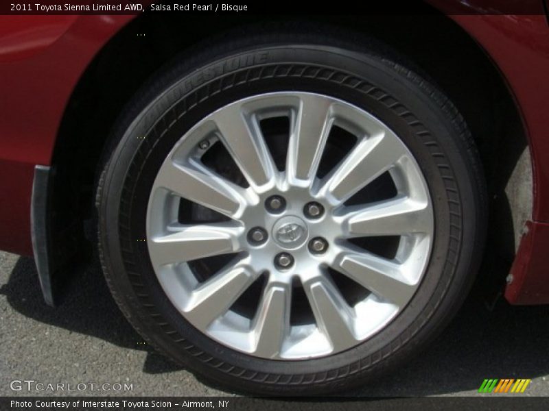 Salsa Red Pearl / Bisque 2011 Toyota Sienna Limited AWD