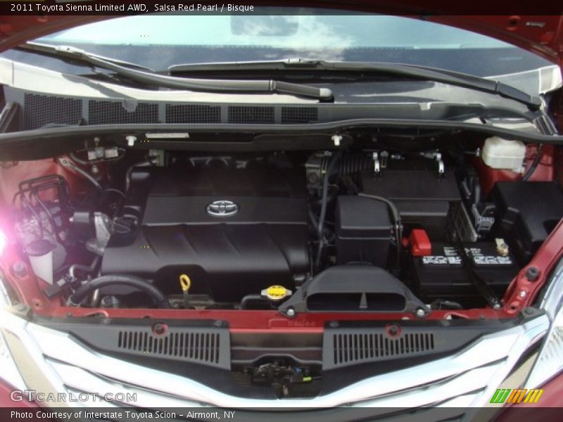 Salsa Red Pearl / Bisque 2011 Toyota Sienna Limited AWD