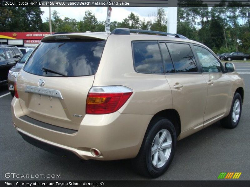 Sandy Beach Metallic / Sand Beige 2010 Toyota Highlander SE 4WD