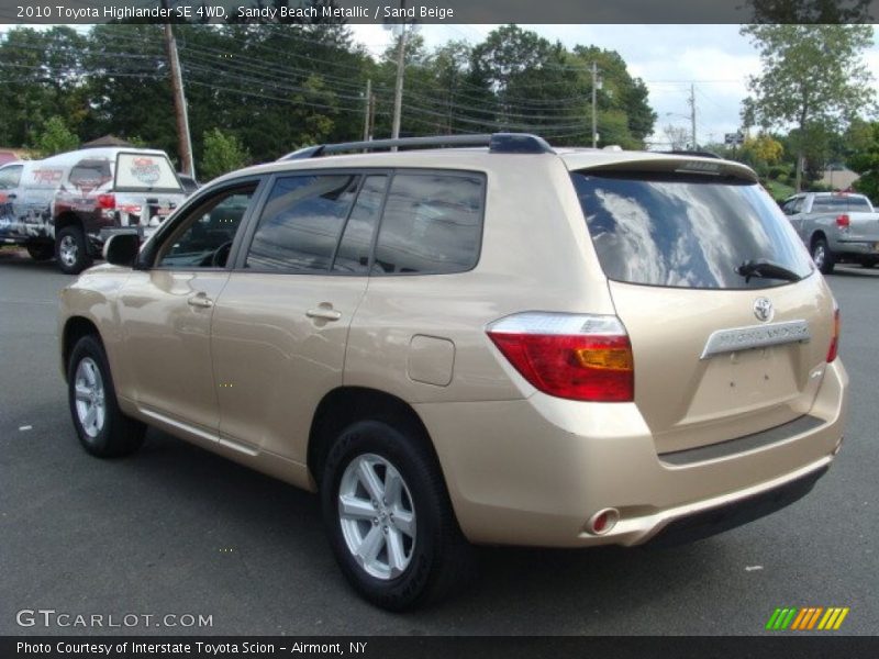 Sandy Beach Metallic / Sand Beige 2010 Toyota Highlander SE 4WD