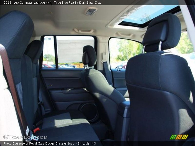 True Blue Pearl / Dark Slate Gray 2013 Jeep Compass Latitude 4x4