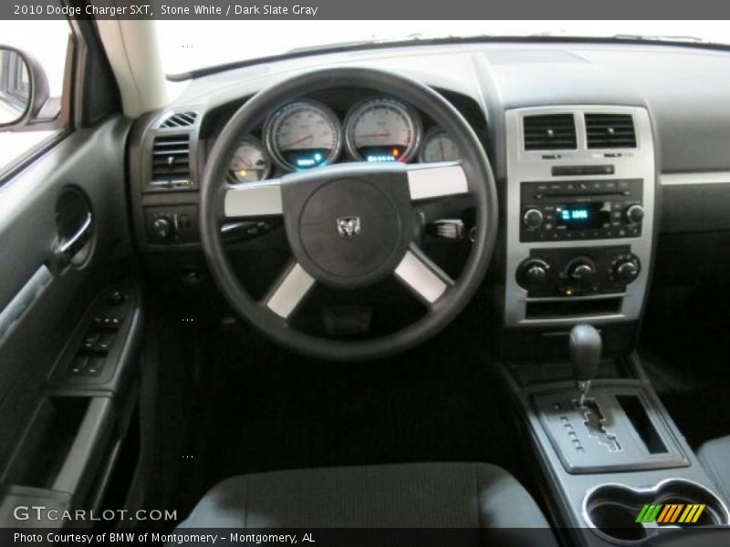 Stone White / Dark Slate Gray 2010 Dodge Charger SXT