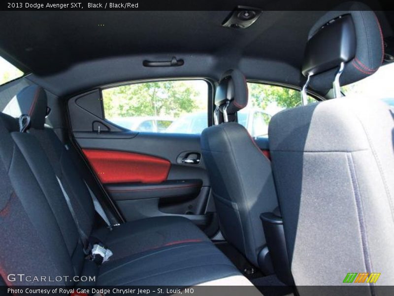 Black / Black/Red 2013 Dodge Avenger SXT
