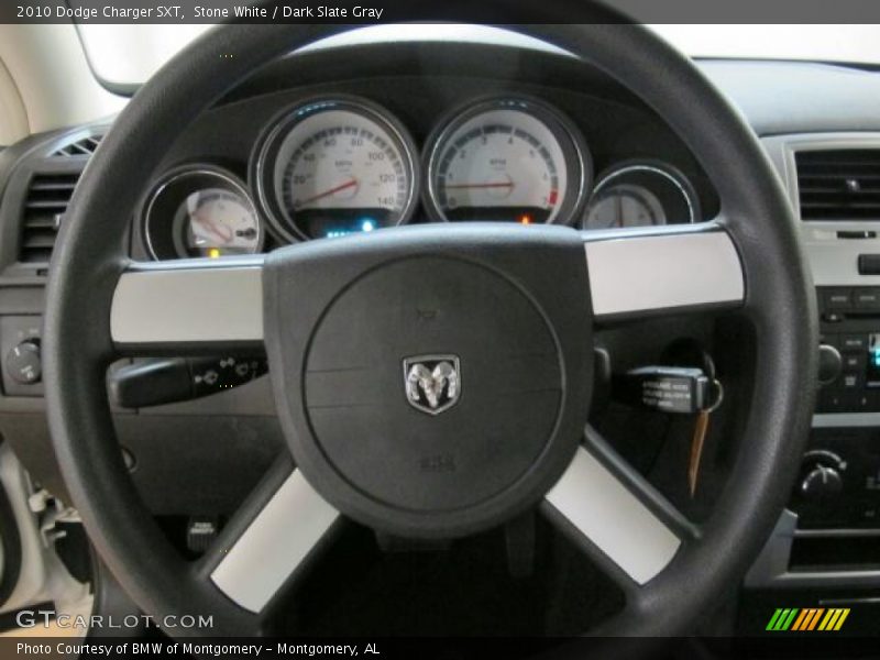 Stone White / Dark Slate Gray 2010 Dodge Charger SXT