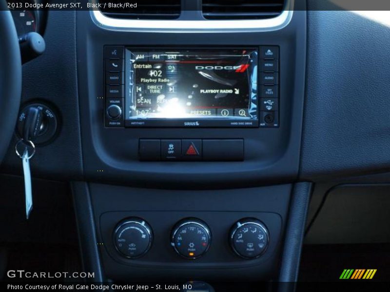 Black / Black/Red 2013 Dodge Avenger SXT