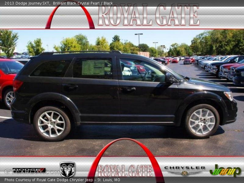 Brilliant Black Crystal Pearl / Black 2013 Dodge Journey SXT