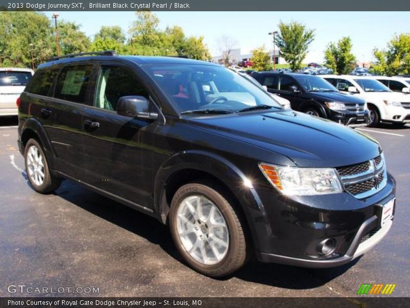 Brilliant Black Crystal Pearl / Black 2013 Dodge Journey SXT