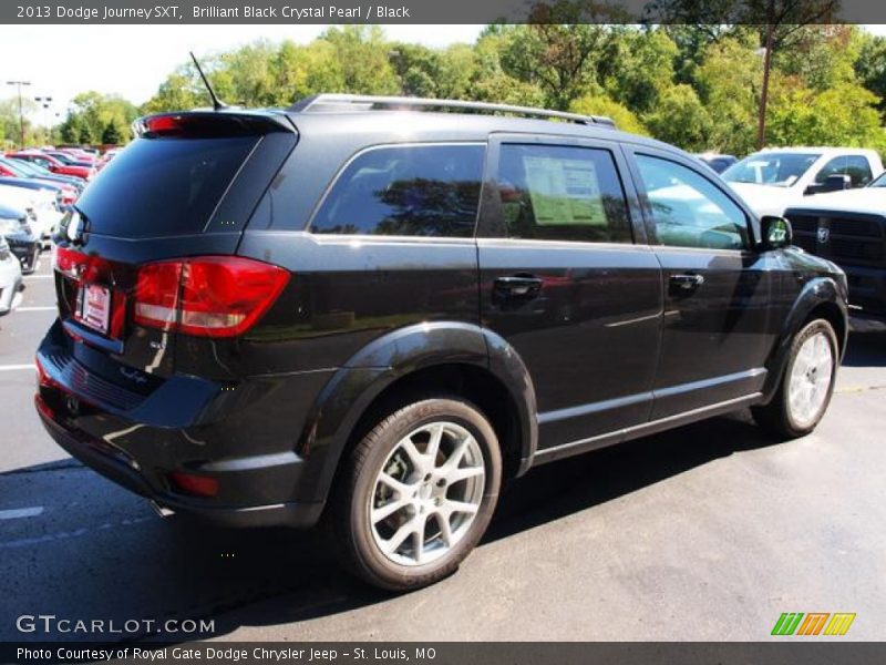 Brilliant Black Crystal Pearl / Black 2013 Dodge Journey SXT