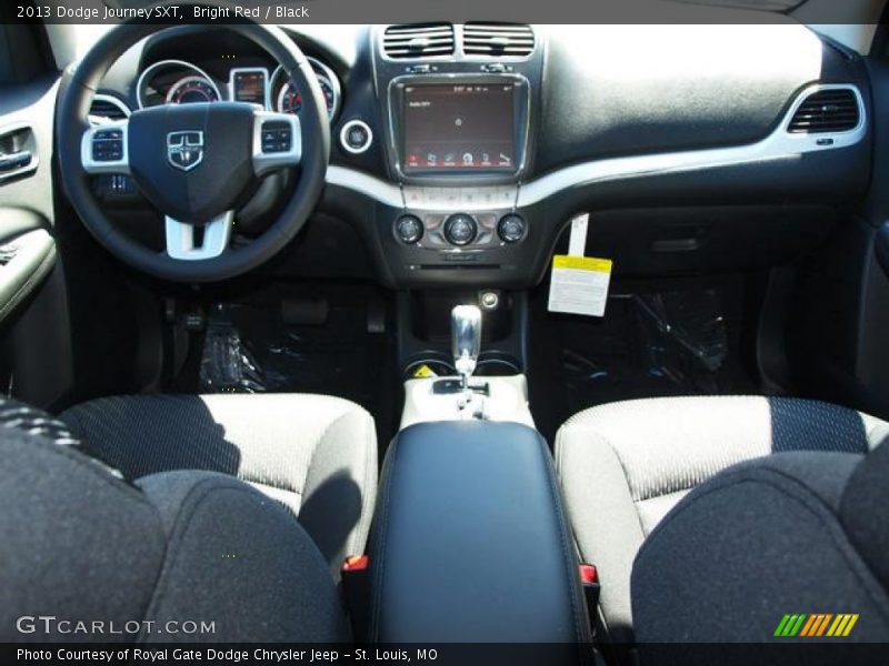 Bright Red / Black 2013 Dodge Journey SXT
