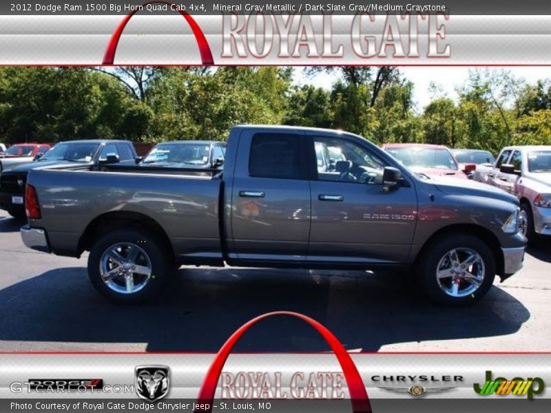 Mineral Gray Metallic / Dark Slate Gray/Medium Graystone 2012 Dodge Ram 1500 Big Horn Quad Cab 4x4