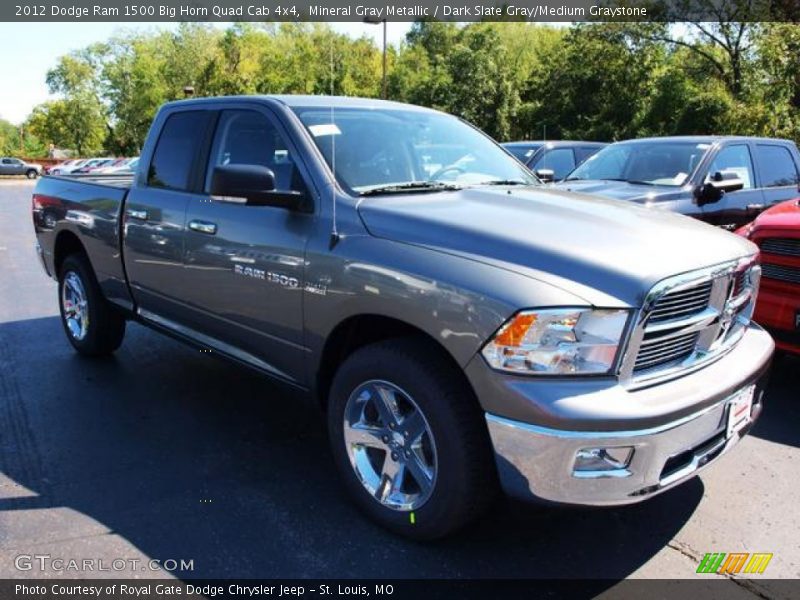 Mineral Gray Metallic / Dark Slate Gray/Medium Graystone 2012 Dodge Ram 1500 Big Horn Quad Cab 4x4
