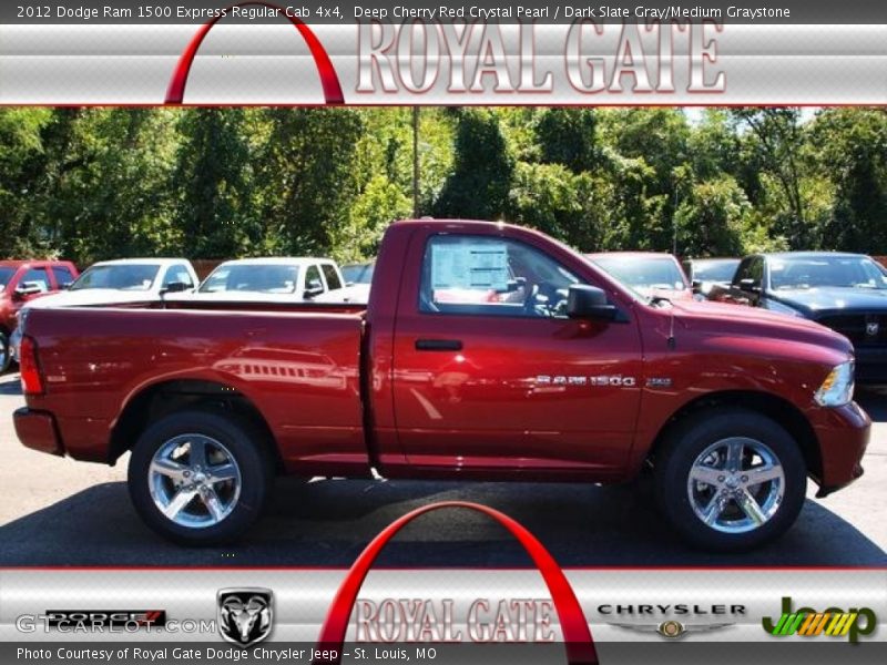 Deep Cherry Red Crystal Pearl / Dark Slate Gray/Medium Graystone 2012 Dodge Ram 1500 Express Regular Cab 4x4