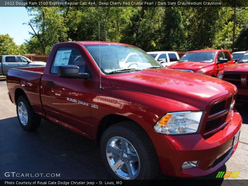 Deep Cherry Red Crystal Pearl / Dark Slate Gray/Medium Graystone 2012 Dodge Ram 1500 Express Regular Cab 4x4