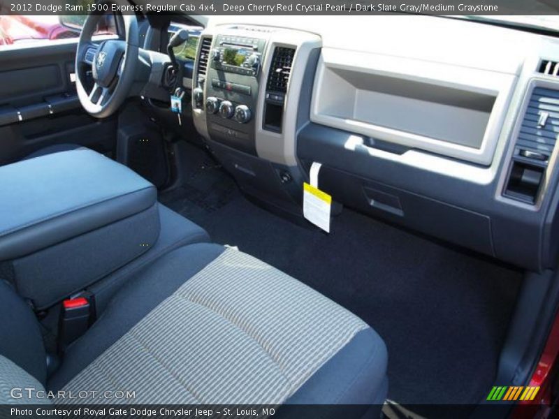 Deep Cherry Red Crystal Pearl / Dark Slate Gray/Medium Graystone 2012 Dodge Ram 1500 Express Regular Cab 4x4
