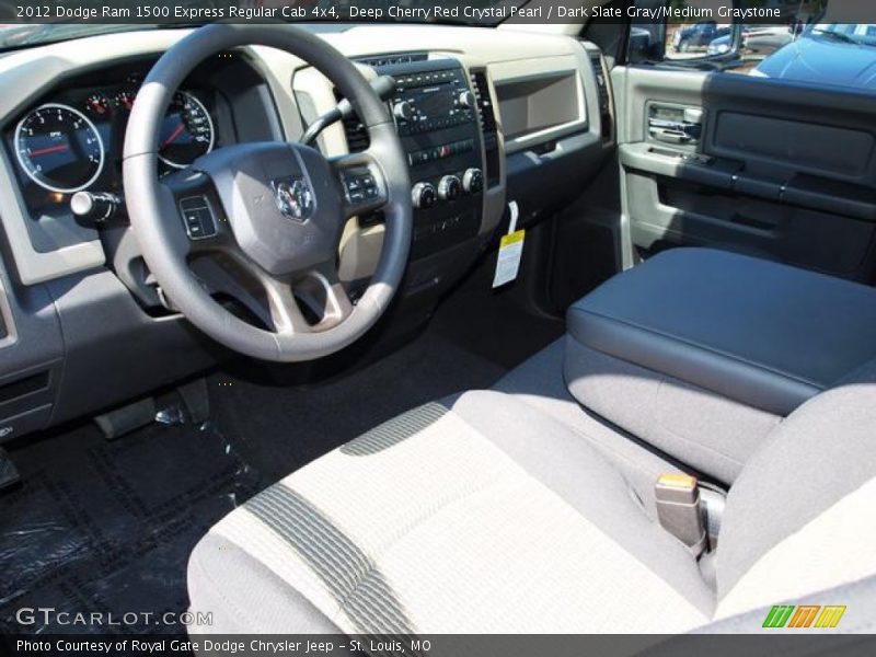Deep Cherry Red Crystal Pearl / Dark Slate Gray/Medium Graystone 2012 Dodge Ram 1500 Express Regular Cab 4x4