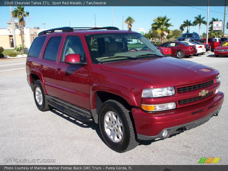 Sport Red Metallic / Tan/Neutral 2006 Chevrolet Tahoe Z71