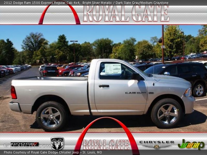 Bright Silver Metallic / Dark Slate Gray/Medium Graystone 2012 Dodge Ram 1500 Express Regular Cab 4x4