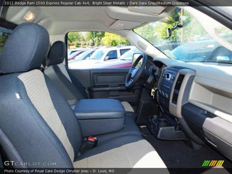 Bright Silver Metallic / Dark Slate Gray/Medium Graystone 2012 Dodge Ram 1500 Express Regular Cab 4x4