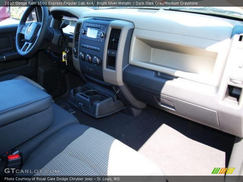 Bright Silver Metallic / Dark Slate Gray/Medium Graystone 2012 Dodge Ram 1500 Express Regular Cab 4x4