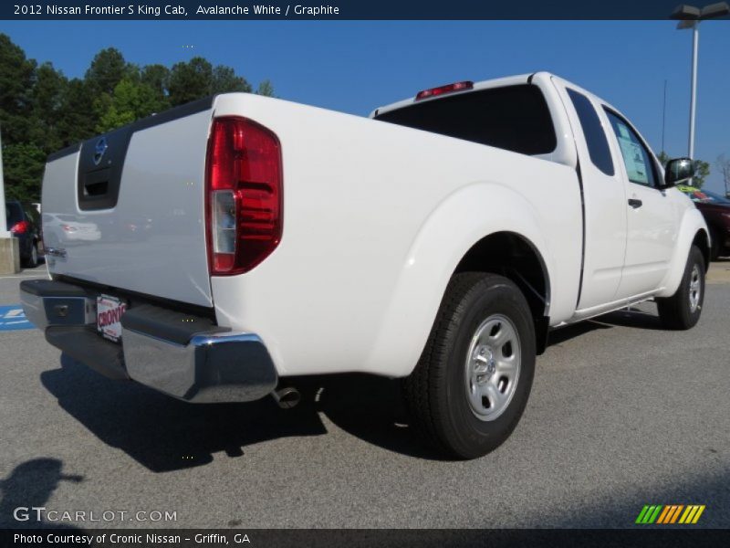 Avalanche White / Graphite 2012 Nissan Frontier S King Cab