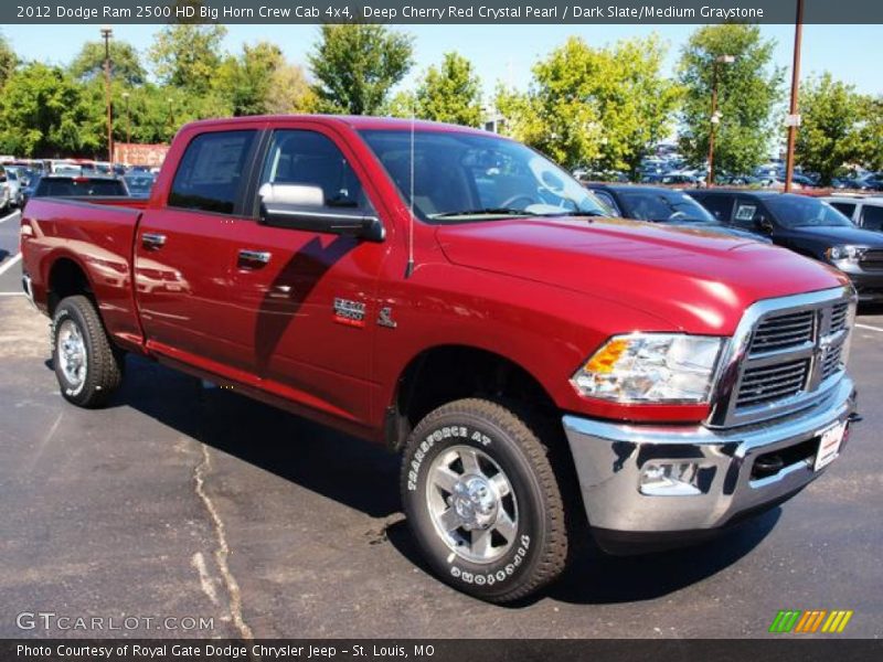Deep Cherry Red Crystal Pearl / Dark Slate/Medium Graystone 2012 Dodge Ram 2500 HD Big Horn Crew Cab 4x4