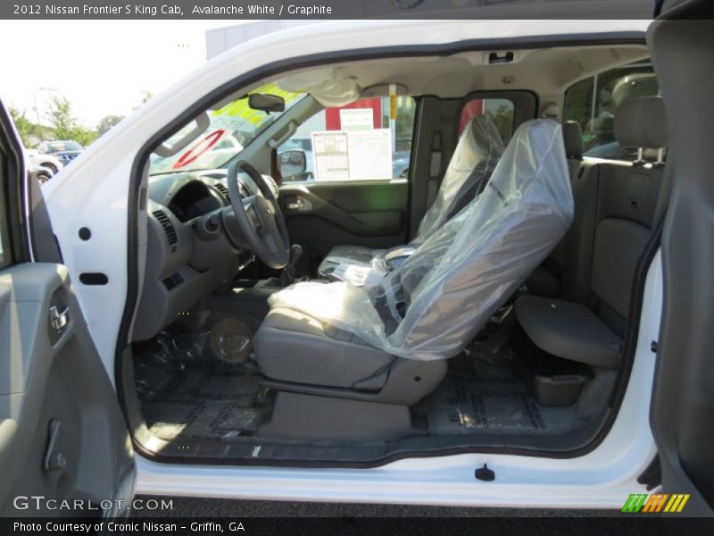 Avalanche White / Graphite 2012 Nissan Frontier S King Cab