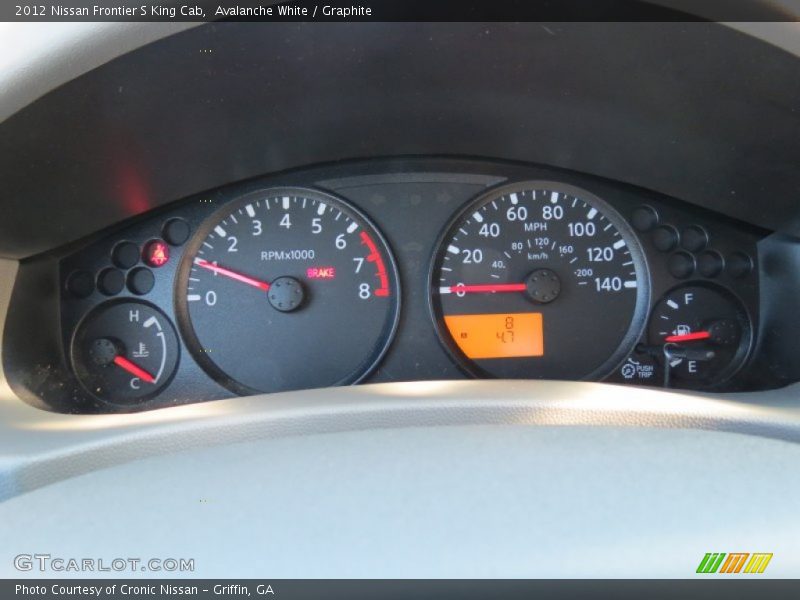 Avalanche White / Graphite 2012 Nissan Frontier S King Cab