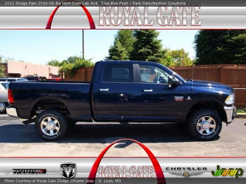True Blue Pearl / Dark Slate/Medium Graystone 2012 Dodge Ram 2500 HD Big Horn Crew Cab 4x4