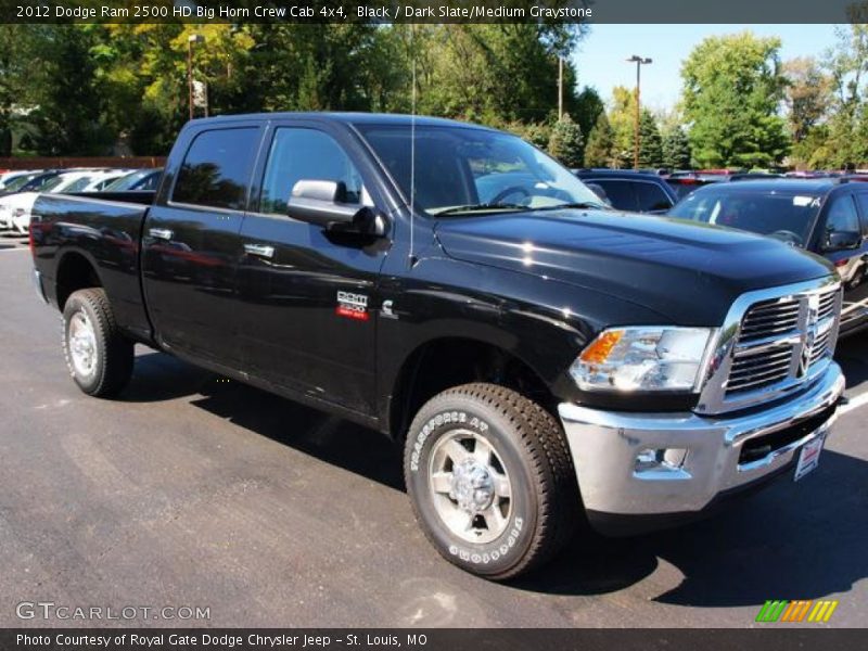 Black / Dark Slate/Medium Graystone 2012 Dodge Ram 2500 HD Big Horn Crew Cab 4x4