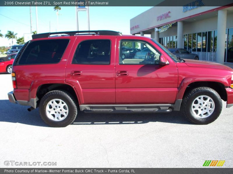 Sport Red Metallic / Tan/Neutral 2006 Chevrolet Tahoe Z71