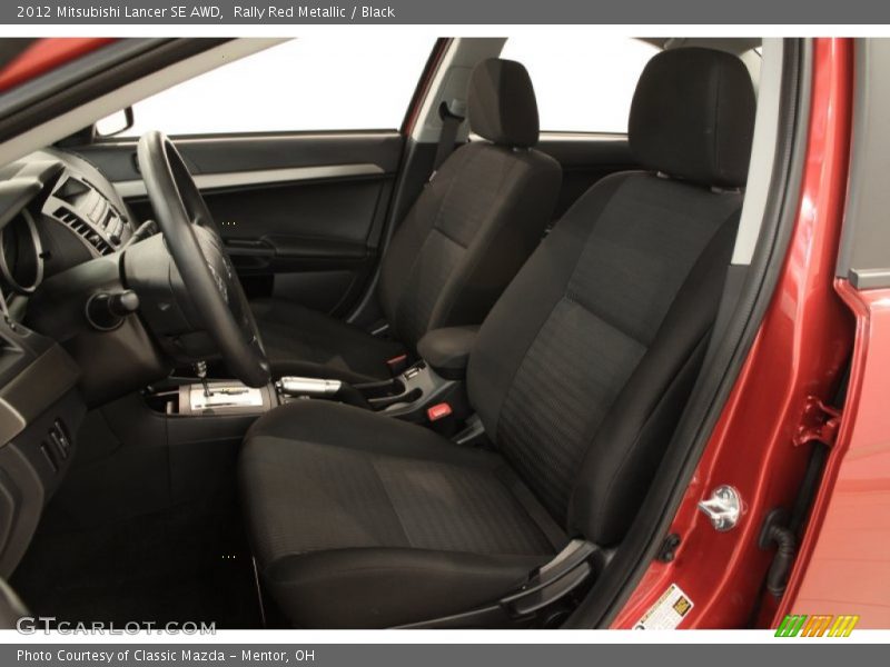  2012 Lancer SE AWD Black Interior
