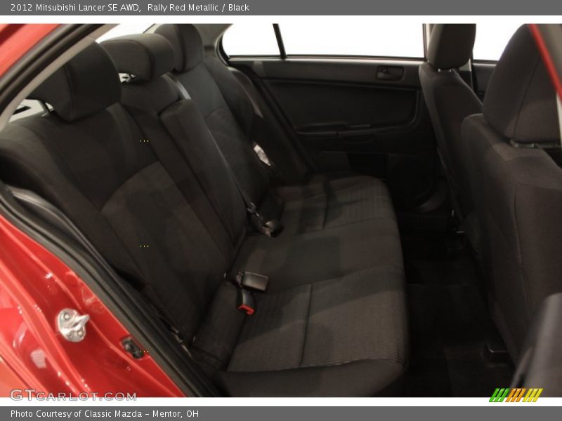 Rally Red Metallic / Black 2012 Mitsubishi Lancer SE AWD