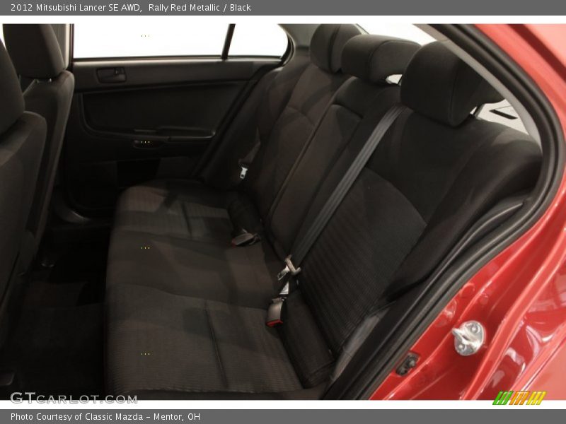 Rally Red Metallic / Black 2012 Mitsubishi Lancer SE AWD