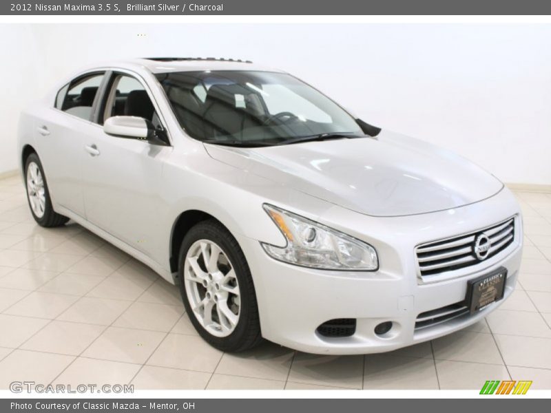 Brilliant Silver / Charcoal 2012 Nissan Maxima 3.5 S