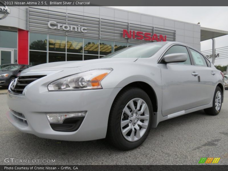 Brilliant Silver / Charcoal 2013 Nissan Altima 2.5 S