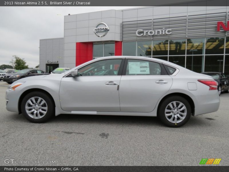 Brilliant Silver / Charcoal 2013 Nissan Altima 2.5 S