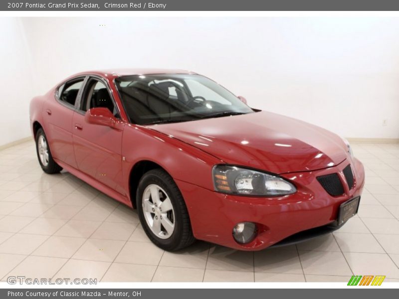 Crimson Red / Ebony 2007 Pontiac Grand Prix Sedan