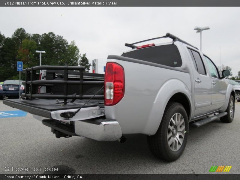 Brilliant Silver Metallic / Steel 2012 Nissan Frontier SL Crew Cab