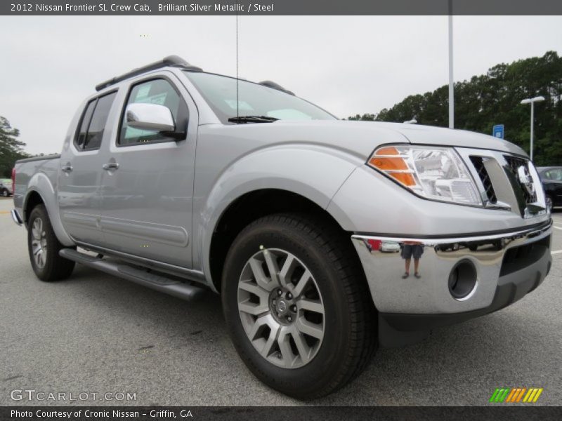 Brilliant Silver Metallic / Steel 2012 Nissan Frontier SL Crew Cab