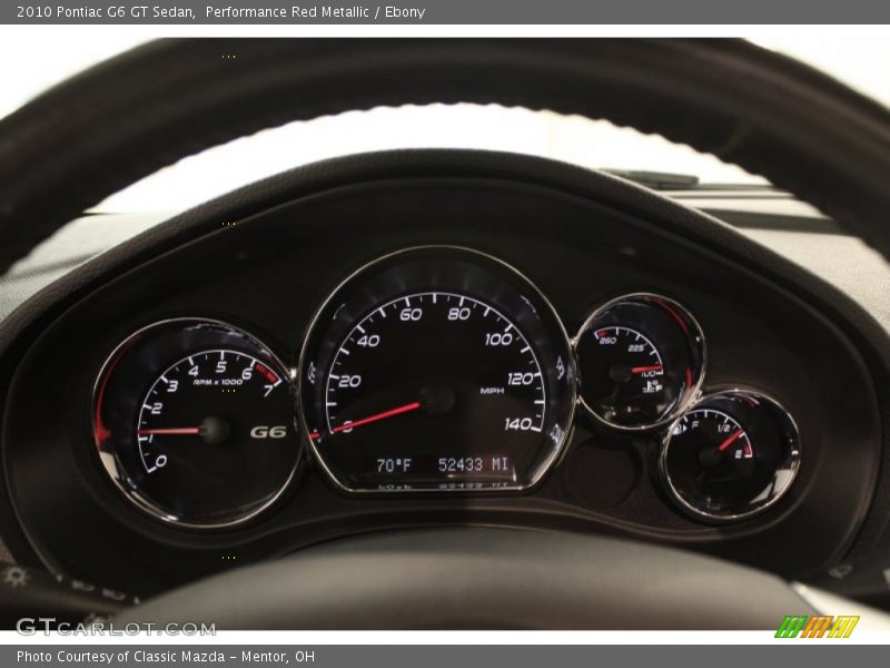  2010 G6 GT Sedan GT Sedan Gauges