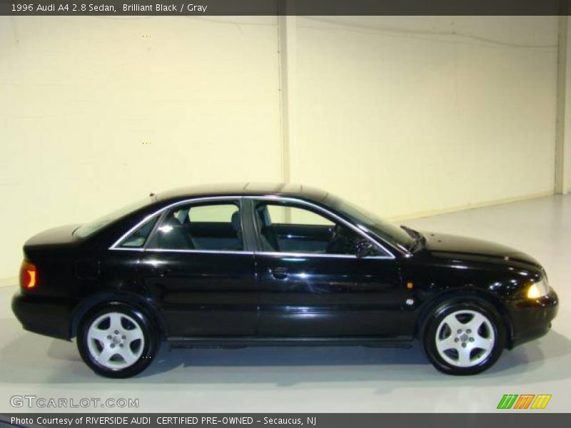 Brilliant Black / Gray 1996 Audi A4 2.8 Sedan