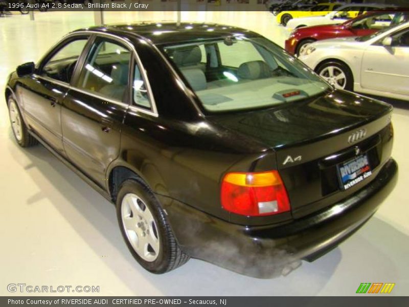 Brilliant Black / Gray 1996 Audi A4 2.8 Sedan