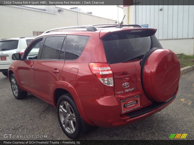 Barcelona Red Metallic / Dark Charcoal 2009 Toyota RAV4 Sport 4WD