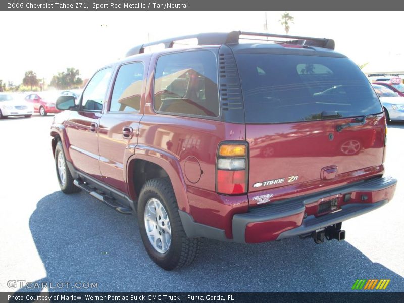 Sport Red Metallic / Tan/Neutral 2006 Chevrolet Tahoe Z71