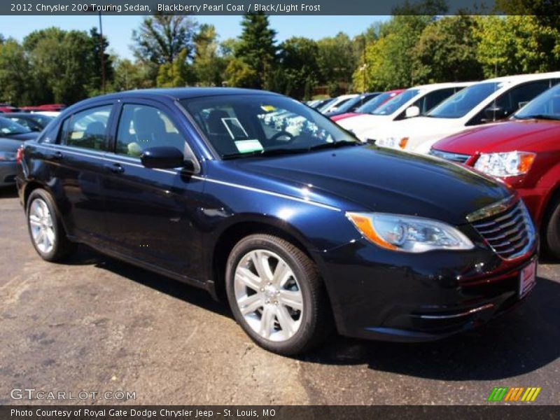 Blackberry Pearl Coat / Black/Light Frost 2012 Chrysler 200 Touring Sedan